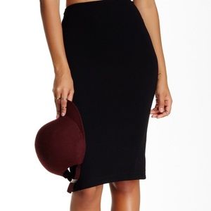 American Apparel skin-tight pencil skirt.